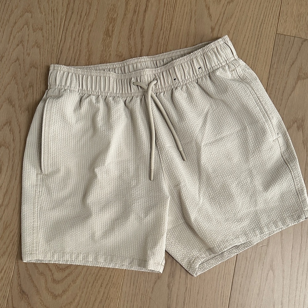 Hollister Cream Swim Trunks